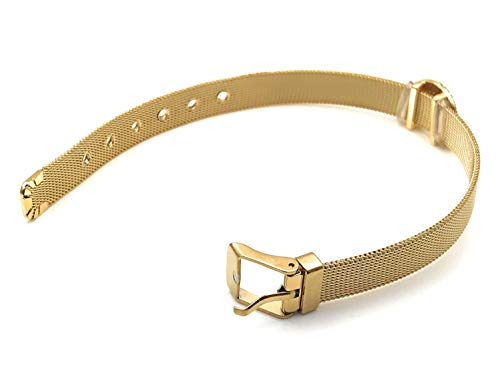 LESLIE BOULES Elevate Your Style with our Premium Gold Plated Bracelet Band with Rainbow Connector